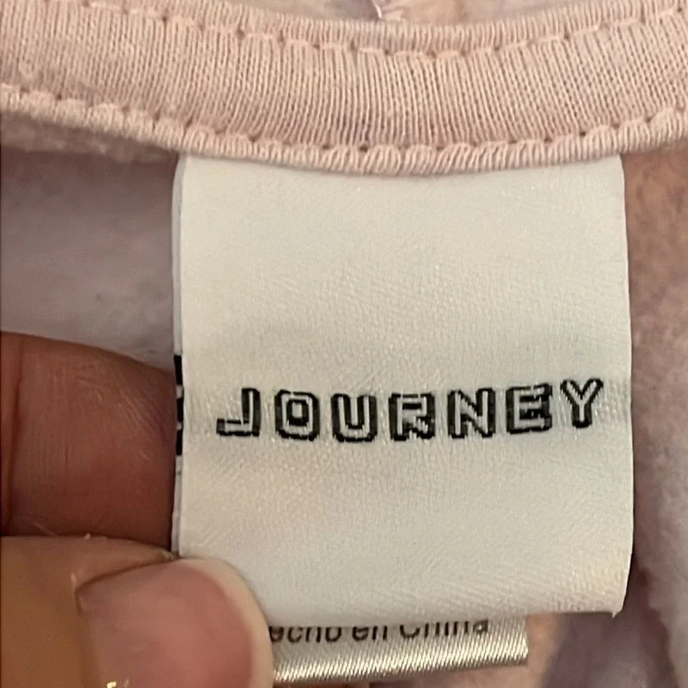 Nomota LLC Journey Classic Scarab Band Hoodie Pullover Womens Size XL Pink Soft‎